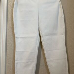 Alfani Ivory Textured Trousers